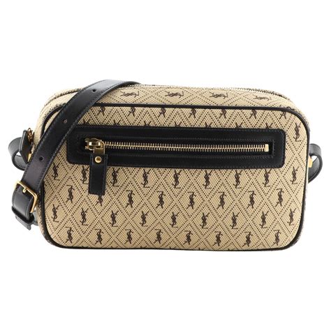 ysl monogram canvas camera bag